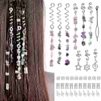 draw drawers　【Stone Hair Grip ：Silver】 71Zoa7j2RjL._UF350,350_QL80_.jpg